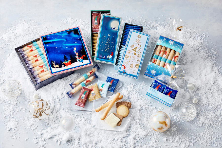 「ヨックモックからのクリスマスコレクション2023」11月1日(水)からトムテが描かれた限定商品と28年間愛され続けるホリデー缶が登場