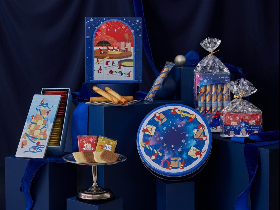 スウェーデンの妖精トムテがお菓子をお届けする、限定デザインがリニューアル♪ 「ヨックモック クリスマス コレクション2025」11月1日(土)発売 ～青山本店クリスマスケーキも10月10日（金）より予約受付スタート～
