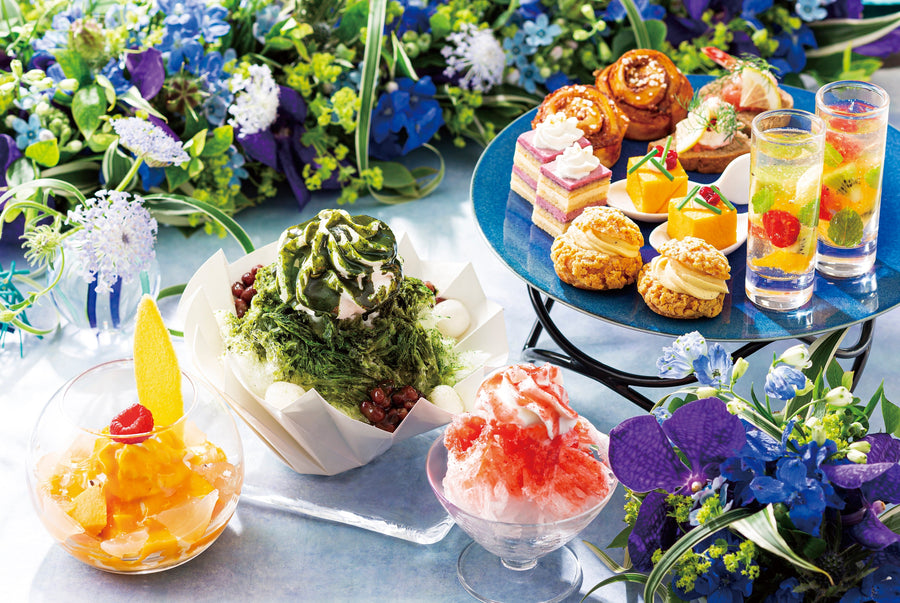 青山本店BLUE BRICK LOUNGE 都会の夏空テラスで“涼”を楽しむ、夏の限定新作スイーツ新発売!