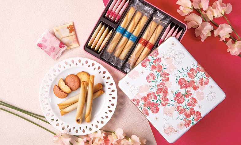 ｢シガール®｣と春限定のクッキー2種の詰め合わせ。