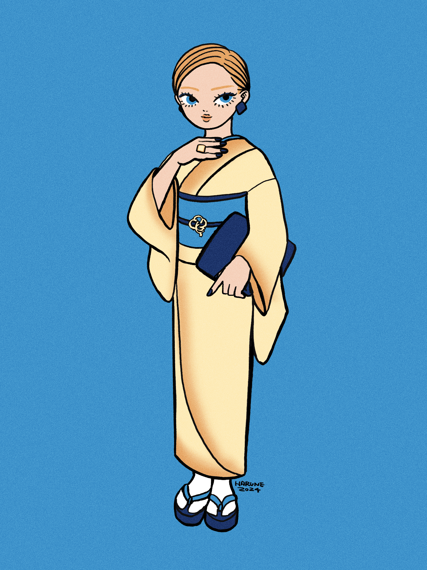 シガール風着物コーデ